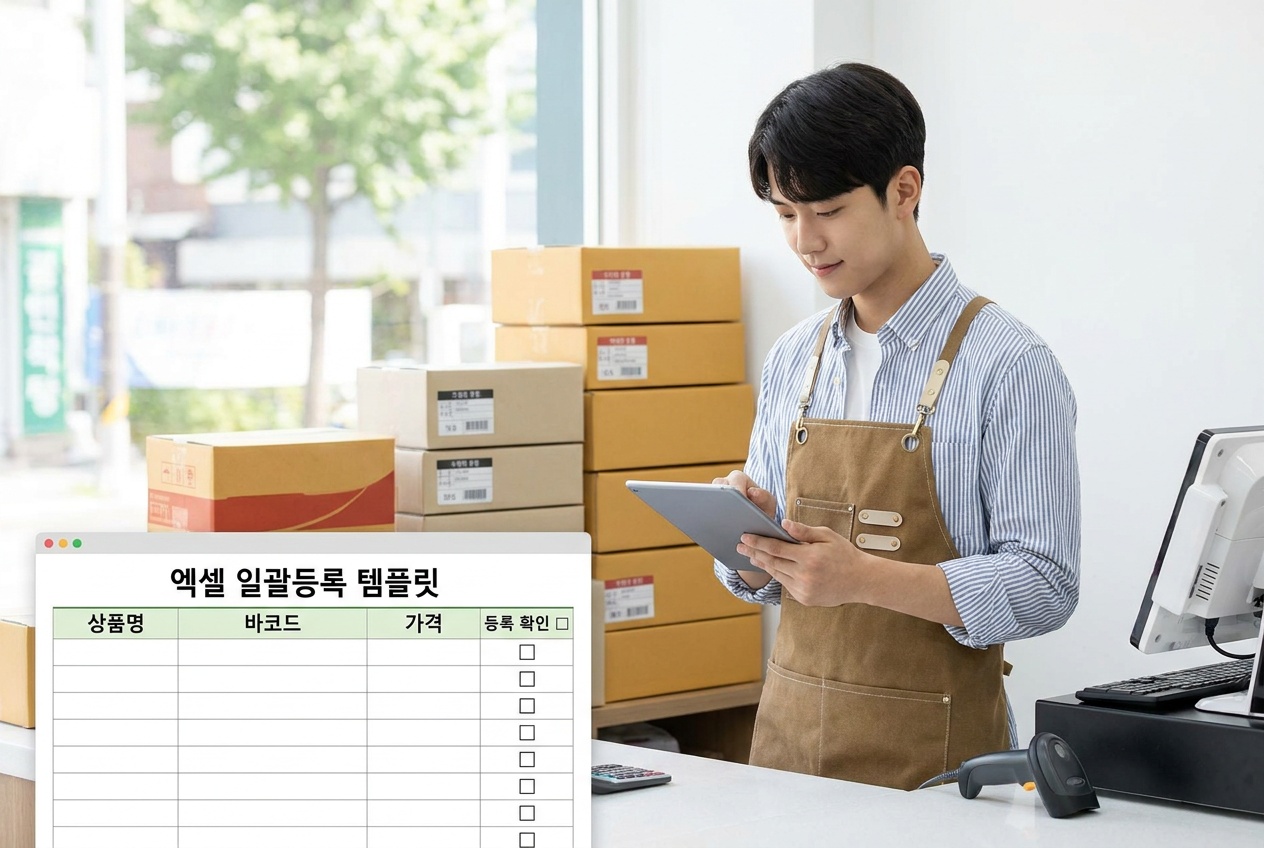 이지판매재고관리 엑셀 일괄등록 가이드 관련 이미지 — 엑셀로 상품·재고 빠르게 설정