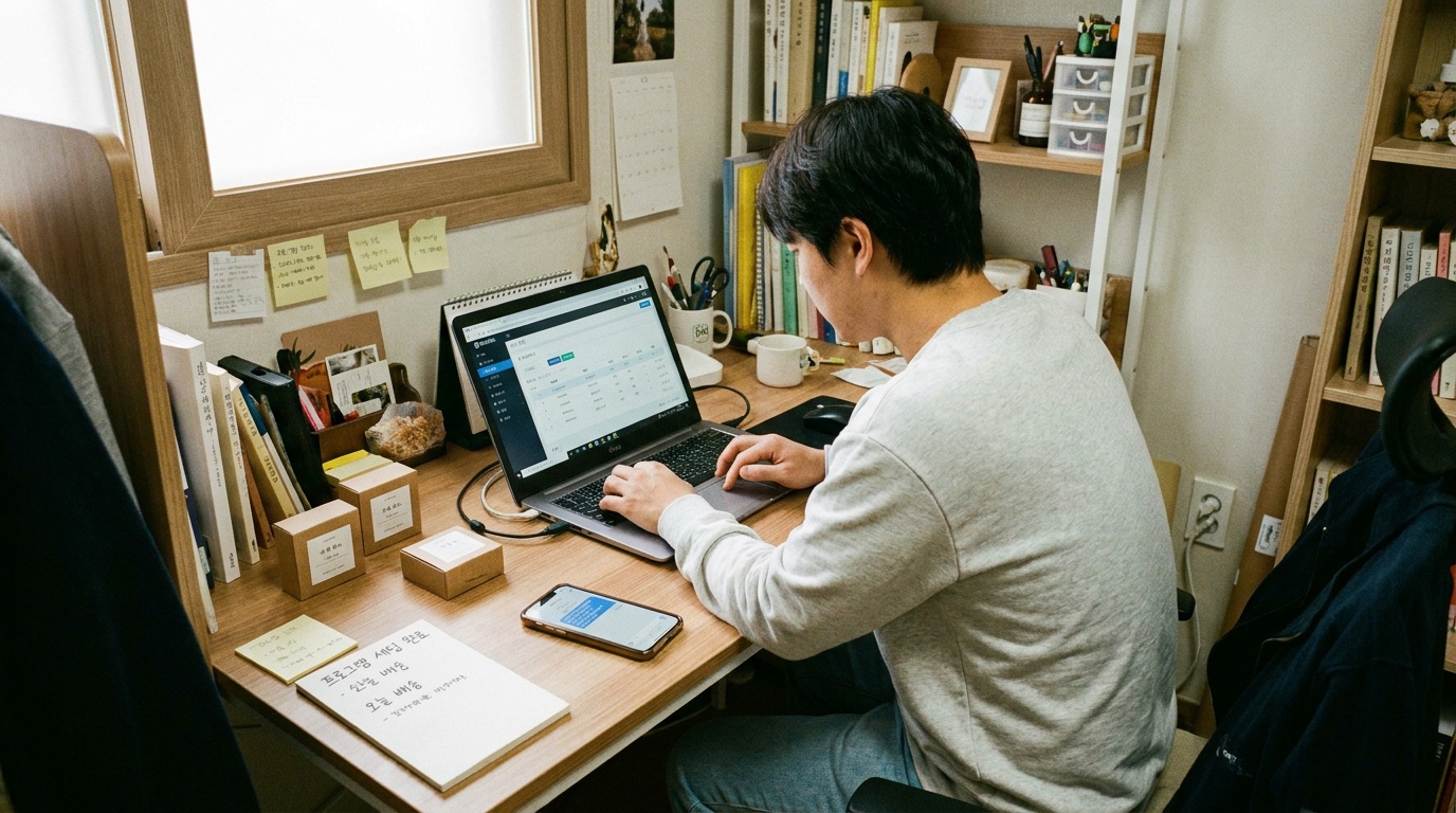 1인기업 재고관리 프로그램 세팅 가이드 — 이지판매재고관리 사용 예시